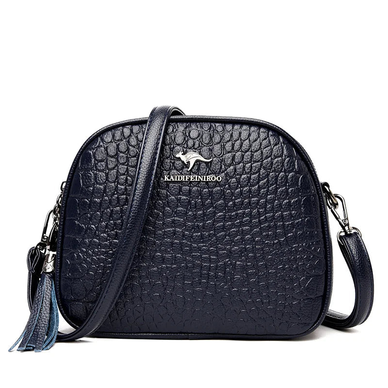 Embossed Leather Purse The Store Bags Blue