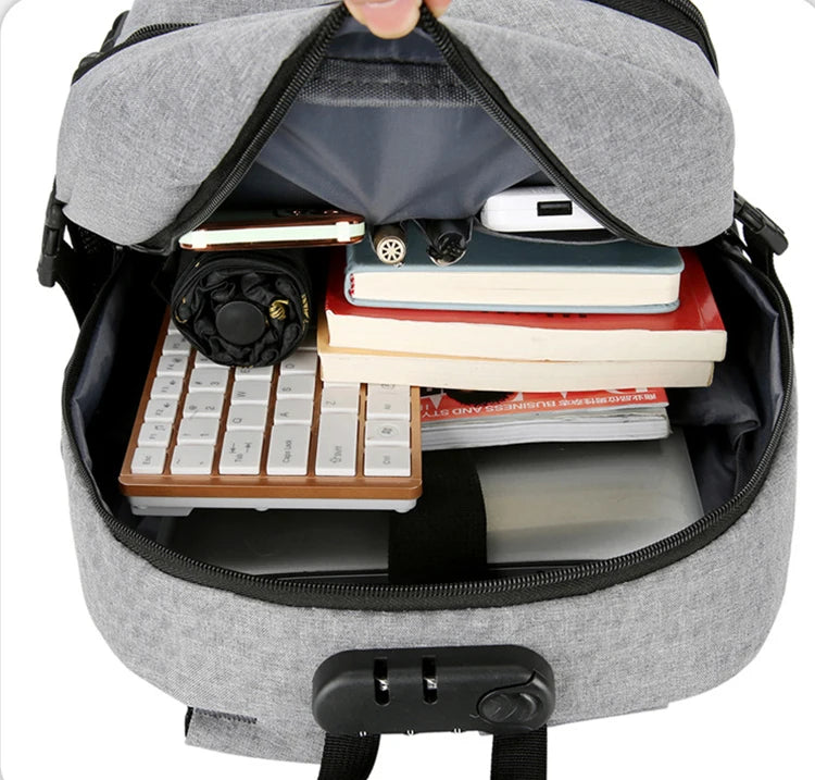 Backpack With Locking Zippers