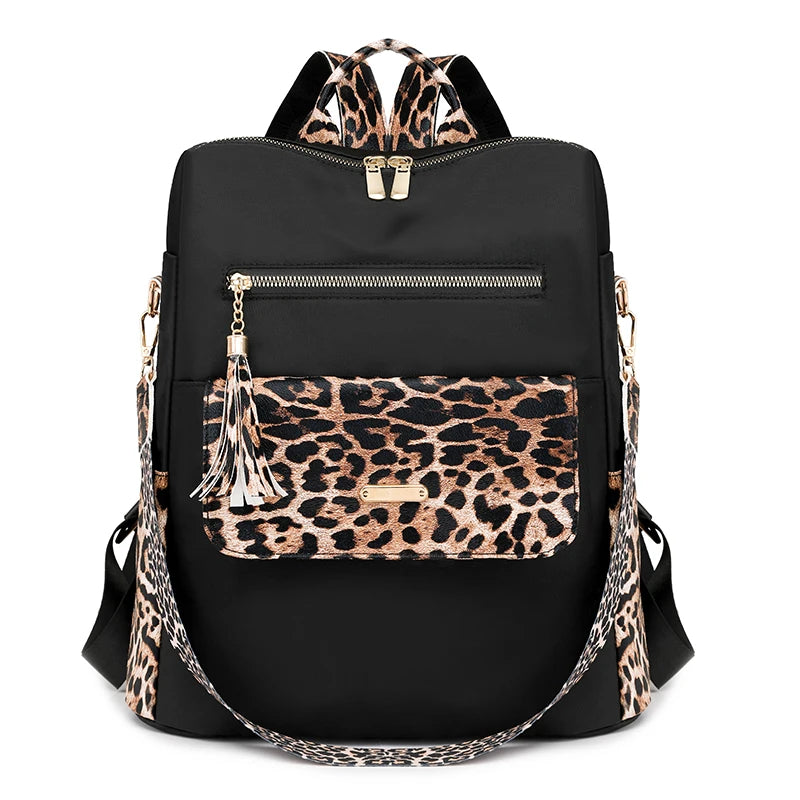 Cheetah Print Backpack Purse