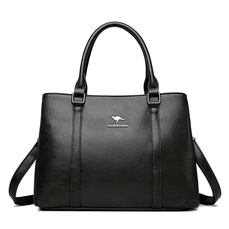 Bolso tote mujer piel negro