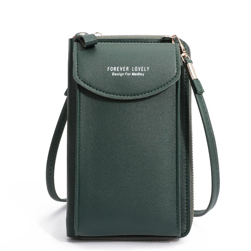 Leather Cell Phone Pouch The Store Bags Green 