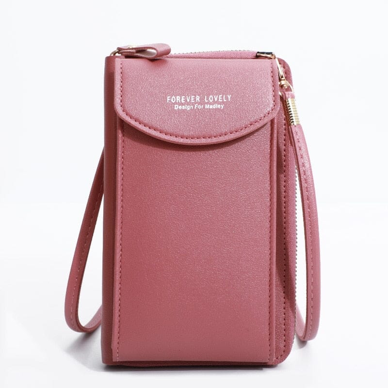 Leather Cell Phone Pouch The Store Bags Deep Pink 
