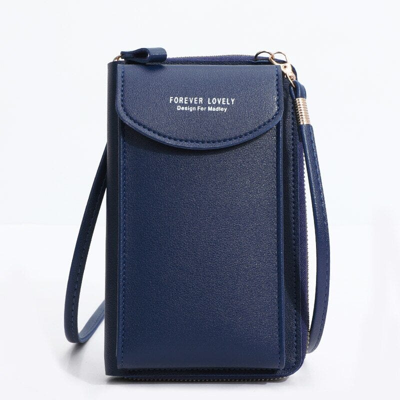 Leather Cell Phone Pouch The Store Bags Deep Blue 