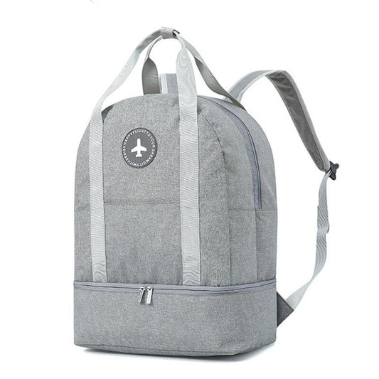 Workout Backpack With Shoe Compartment BOBBY The Store Bags Gray