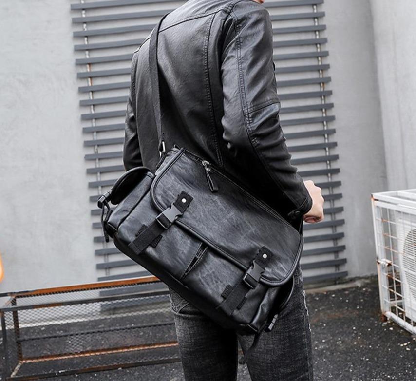 Men's Leather Crossbody Computer Bag The Store Bags