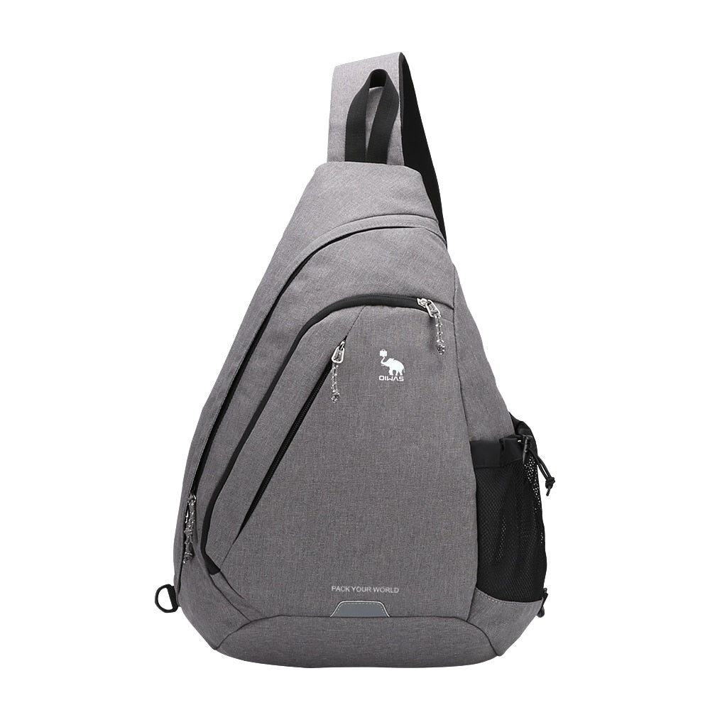 Sling Bag With USB Charging Port The Store Bags Gray