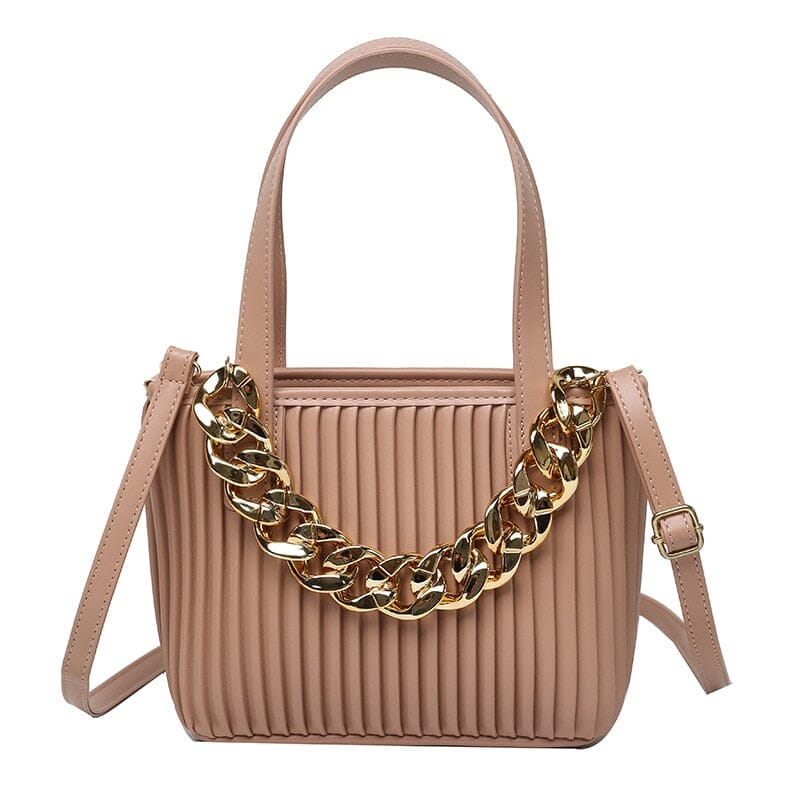 Bucket Bag With Gold Chain The Store Bags Khaki