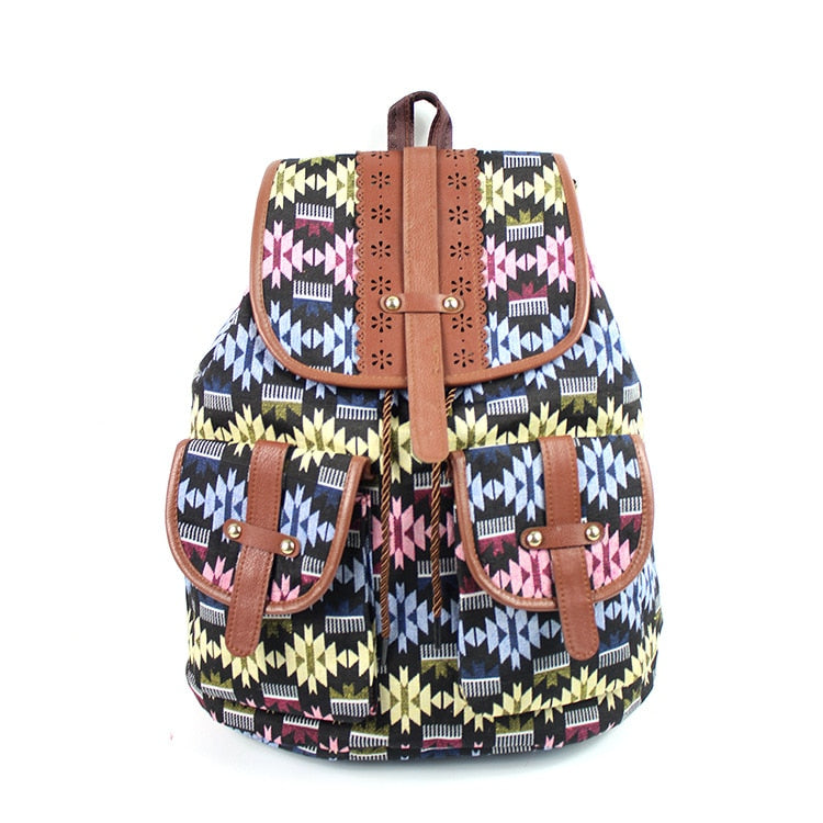 Boho Leather Backpack The Store Bags Color 08