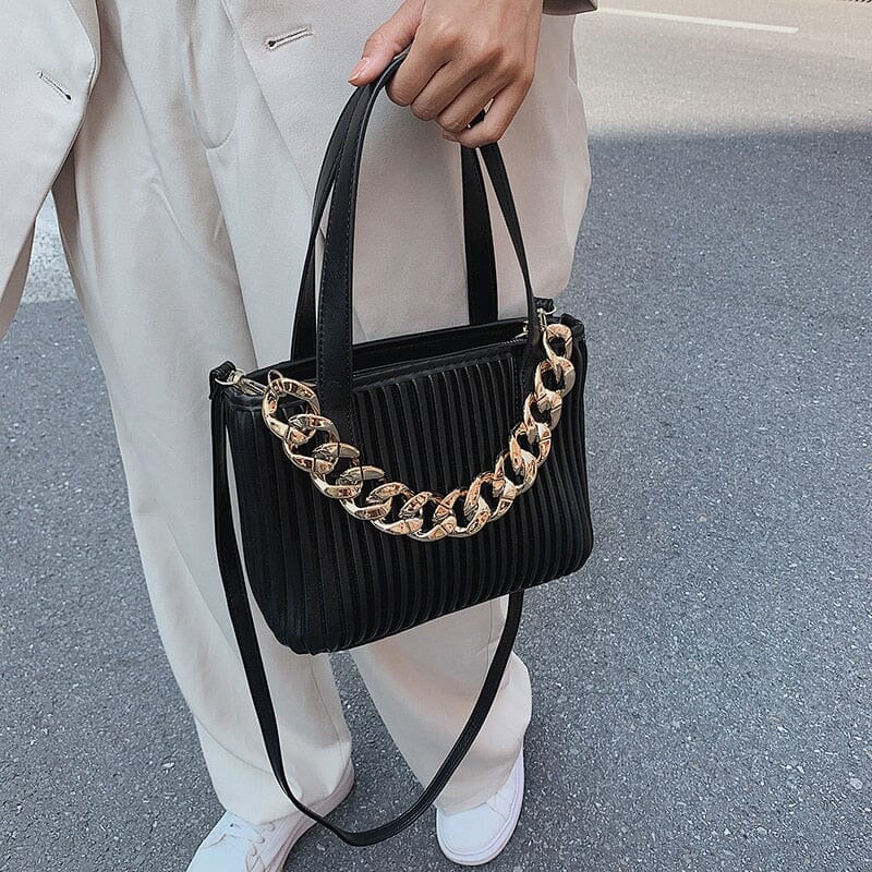 Bucket Bag With Gold Chain The Store Bags