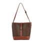 Two Tone Leather Tote Bag The Store Bags Coffee Color 
