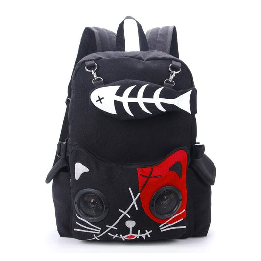 Horror Cats Mini Backpack The Store Bags red