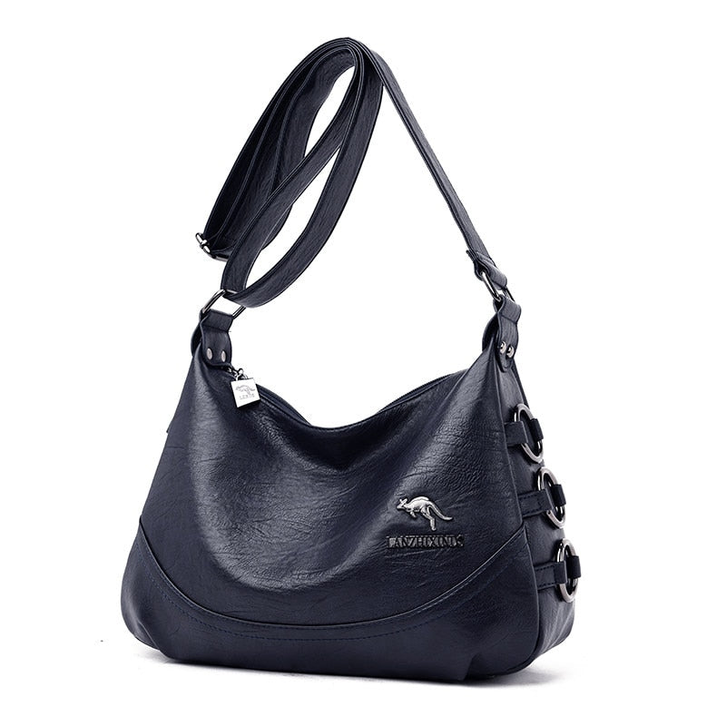 Lady Hobo PU Leather Handbag The Store Bags blue