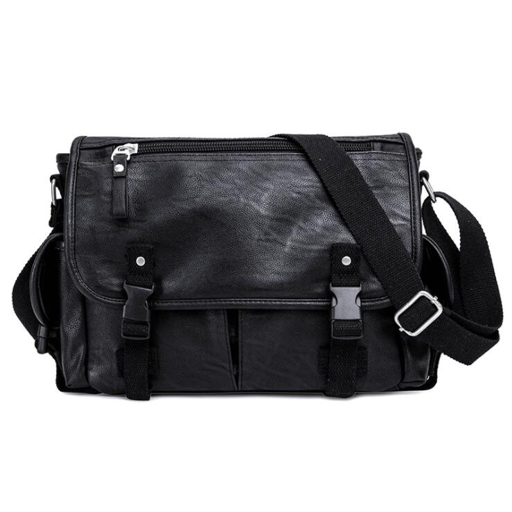 Leather Crossbody Computer Bag ERIN The Store Bags Black