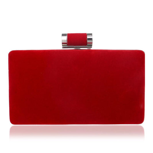 Red Velvet Clutch Bag The Store Bags Red