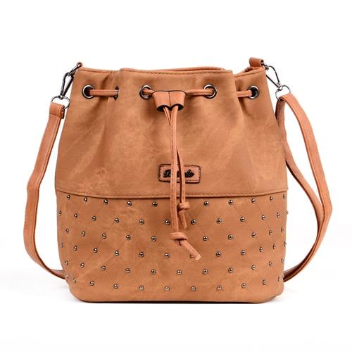 Boho Drawstring Bucket Bag The Store Bags Brown