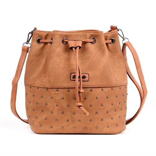 Boho Drawstring Bucket Bag The Store Bags Brown 