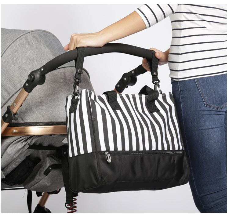 Navy Blue And White Striped Diaper Bag The Store Bags
