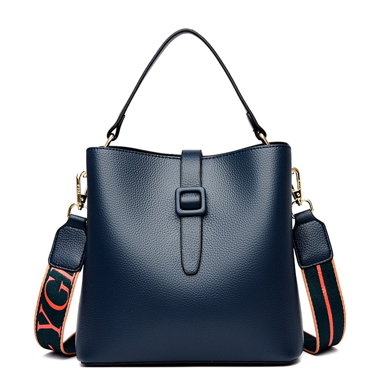 PU Leather Shoulder Bag The Store Bags dark blue