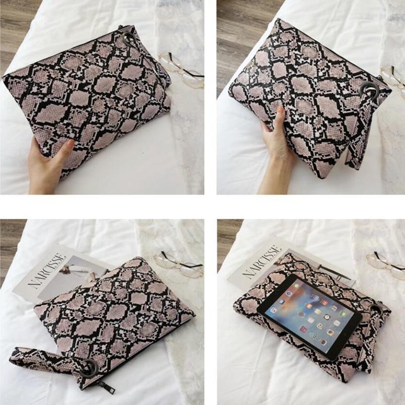 Snake Print Clutch ABEDA The Store Bags