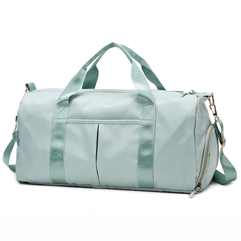 Pink Gym Bag With Shoe Compartment The Store Bags Light Green