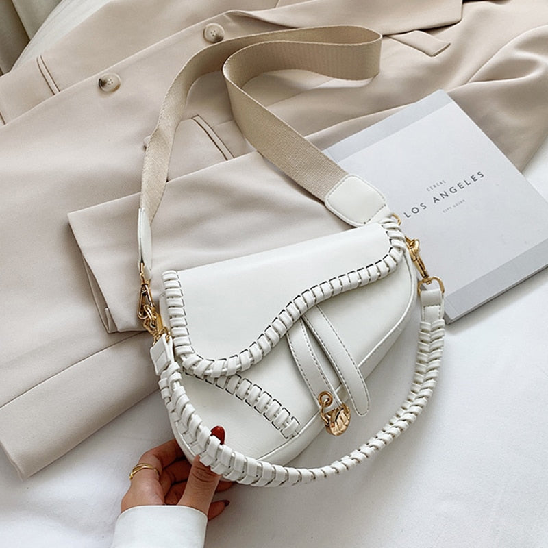 Leather Saddle Shaped Purse The Store Bags White 