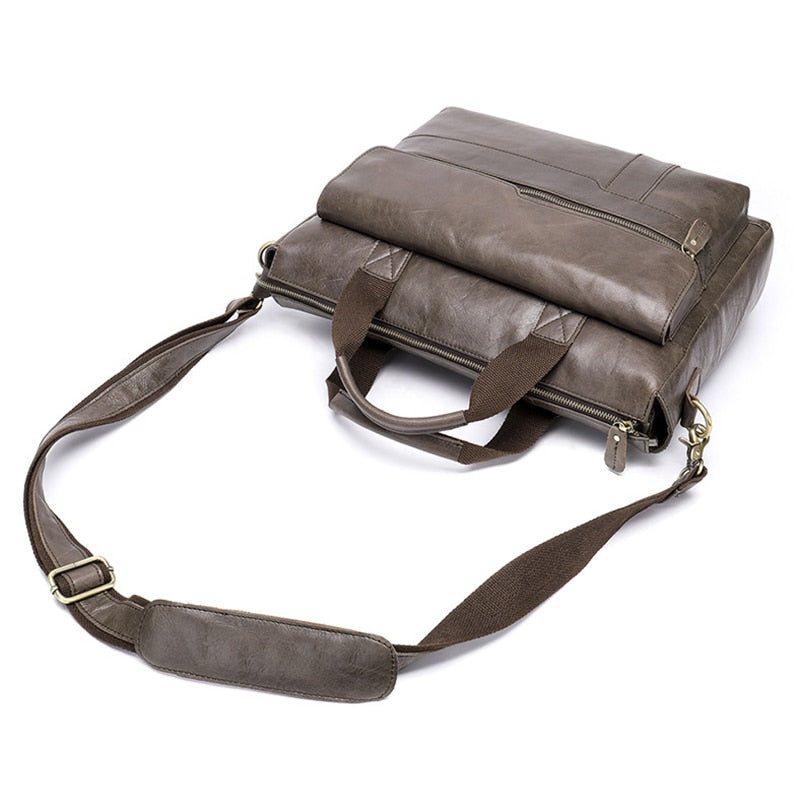 Professional Leather 2 Pocket Laptop Briefcase The Store Bags