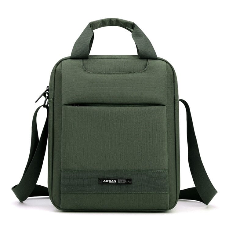 Vertical Crossbody Laptop Bag ERIN The Store Bags Army Green
