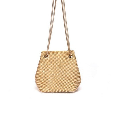 Rhinestone Bucket Bag The Store Bags Gold