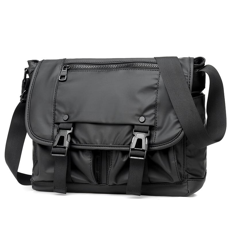 Men's Nylon Crossbody Bag ERIN The Store Bags Black