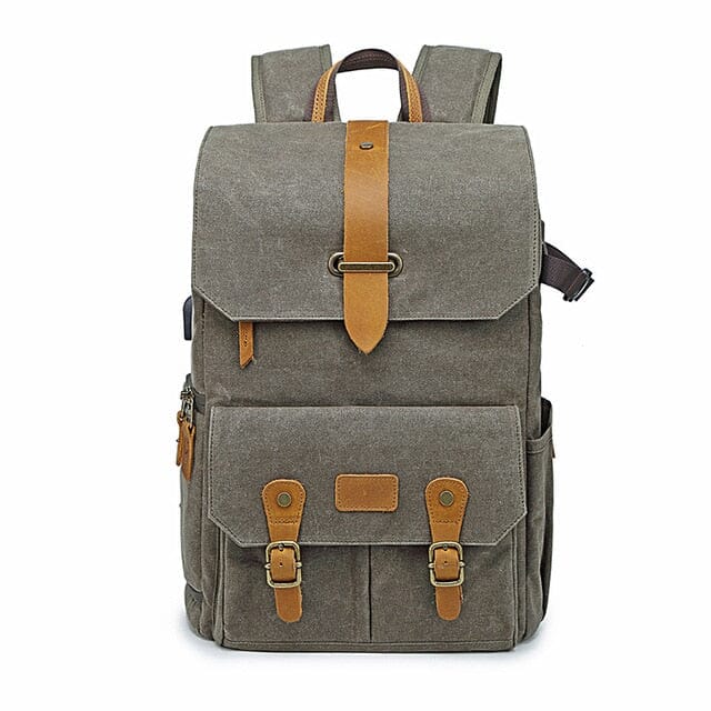 Canvas Photography Backpack The Store Bags Army Green