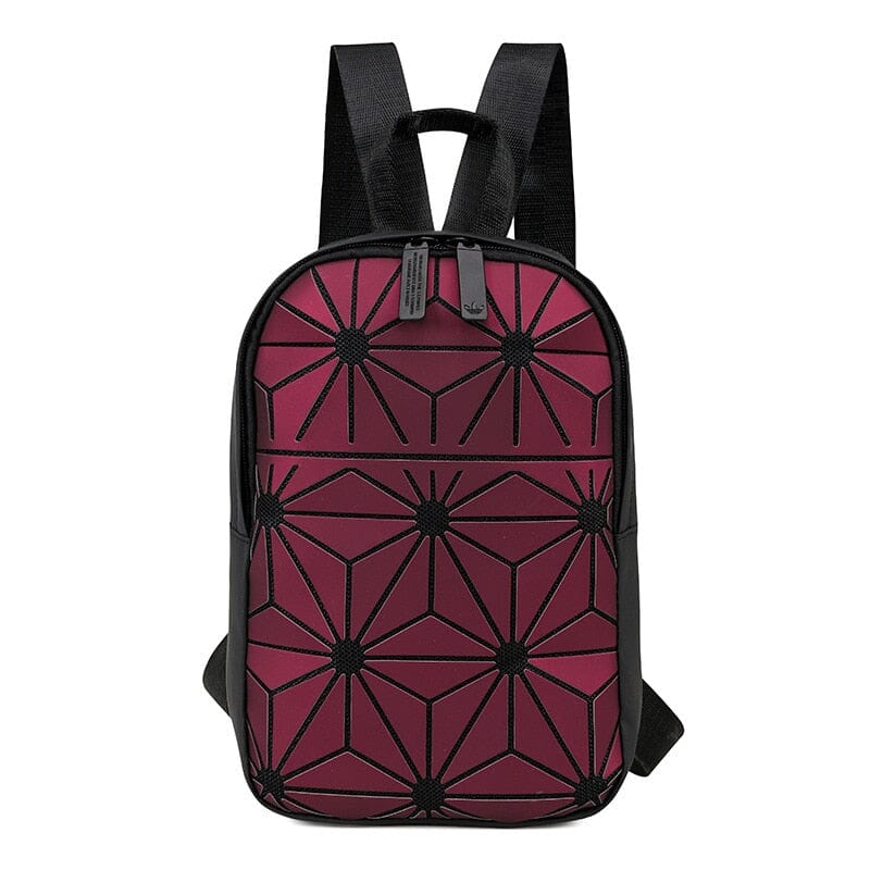 Luminous Geometric Backpack The Store Bags red