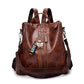 Zip Top Leather Backpack The Store Bags Brown 