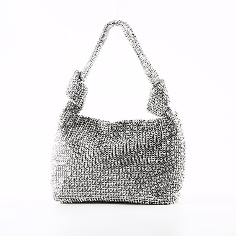 Rhinestone Mini Purse The Store Bags Silver 