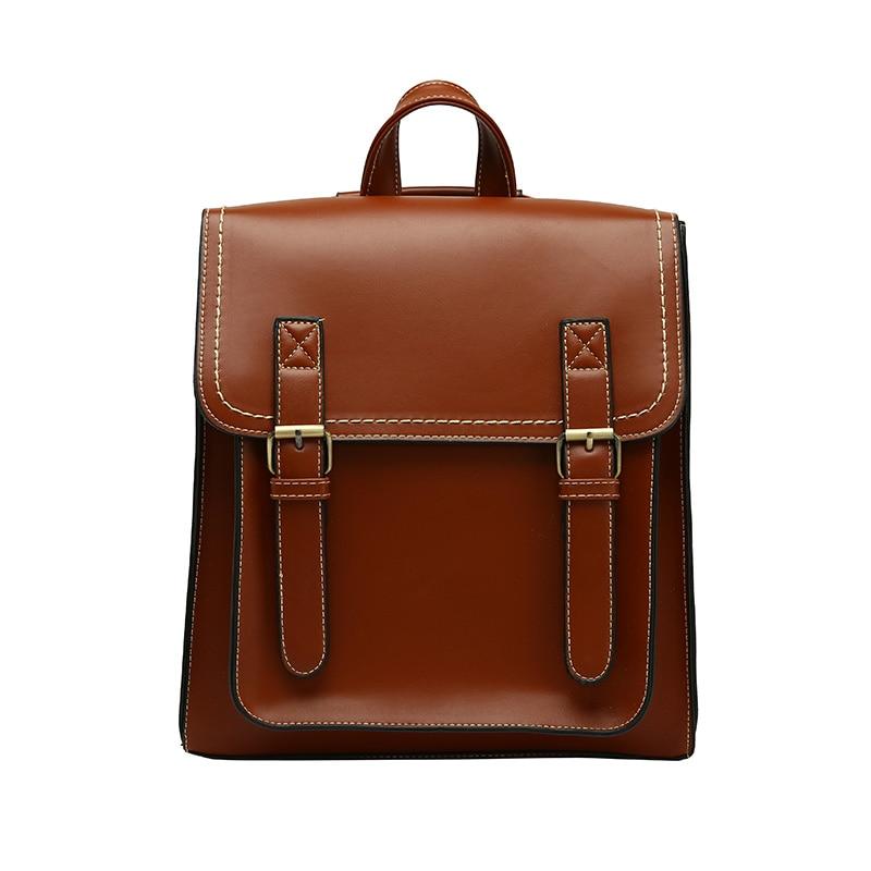 Double Buckle Backpack ERIN The Store Bags Brown