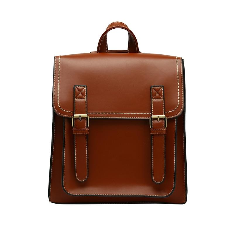 Double Buckle Backpack ERIN The Store Bags Brown 