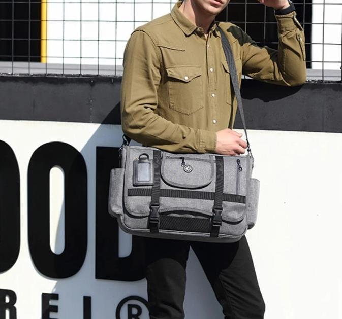 Men's Canvas Satchel Messenger Bag The Store Bags