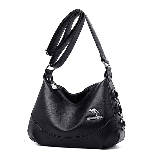 Lady Hobo PU Leather Handbag The Store Bags black