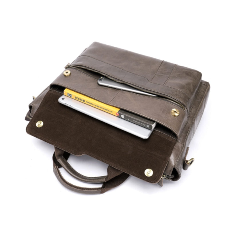 Professional Leather 2 Pocket Laptop Briefcase The Store Bags