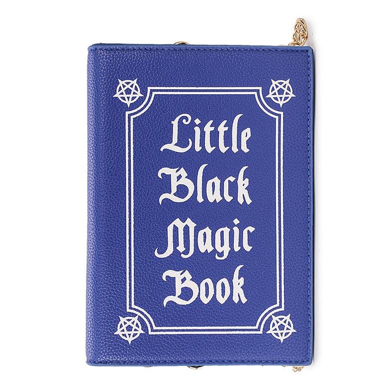 Little Black Magic Book Purse The Store Bags Blue L20xW4.5xH15 cm