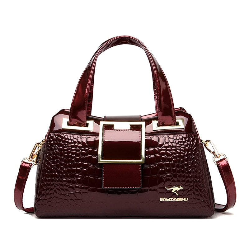 Leather Buckle Bag The Store Bags Wine Red