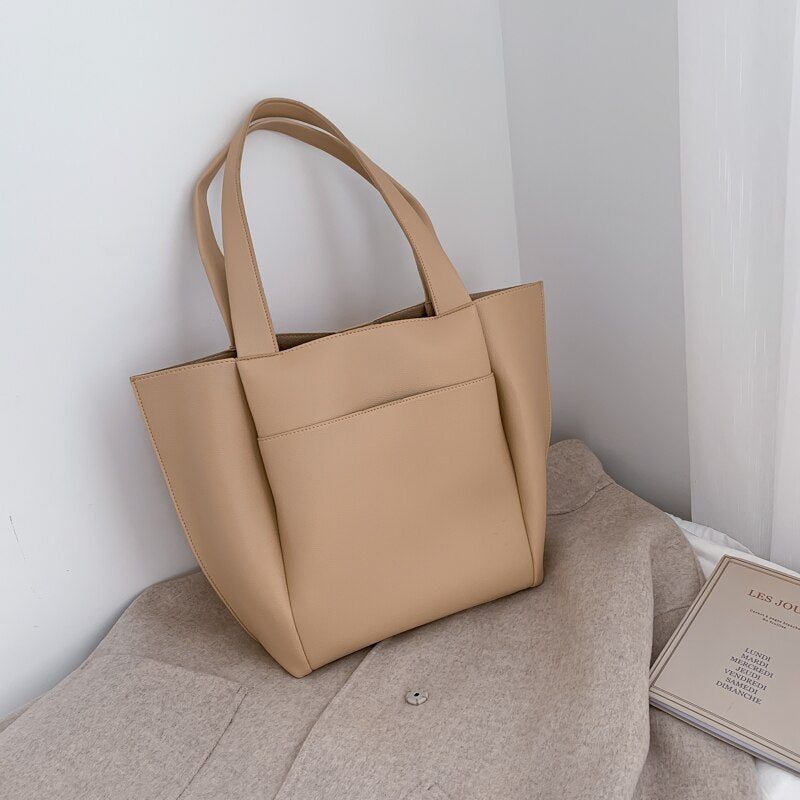 Black Leather Women's Work Tote The Store Bags