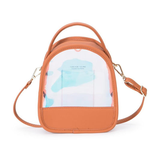 See-through Front Mini backpack The Store Bags Brown