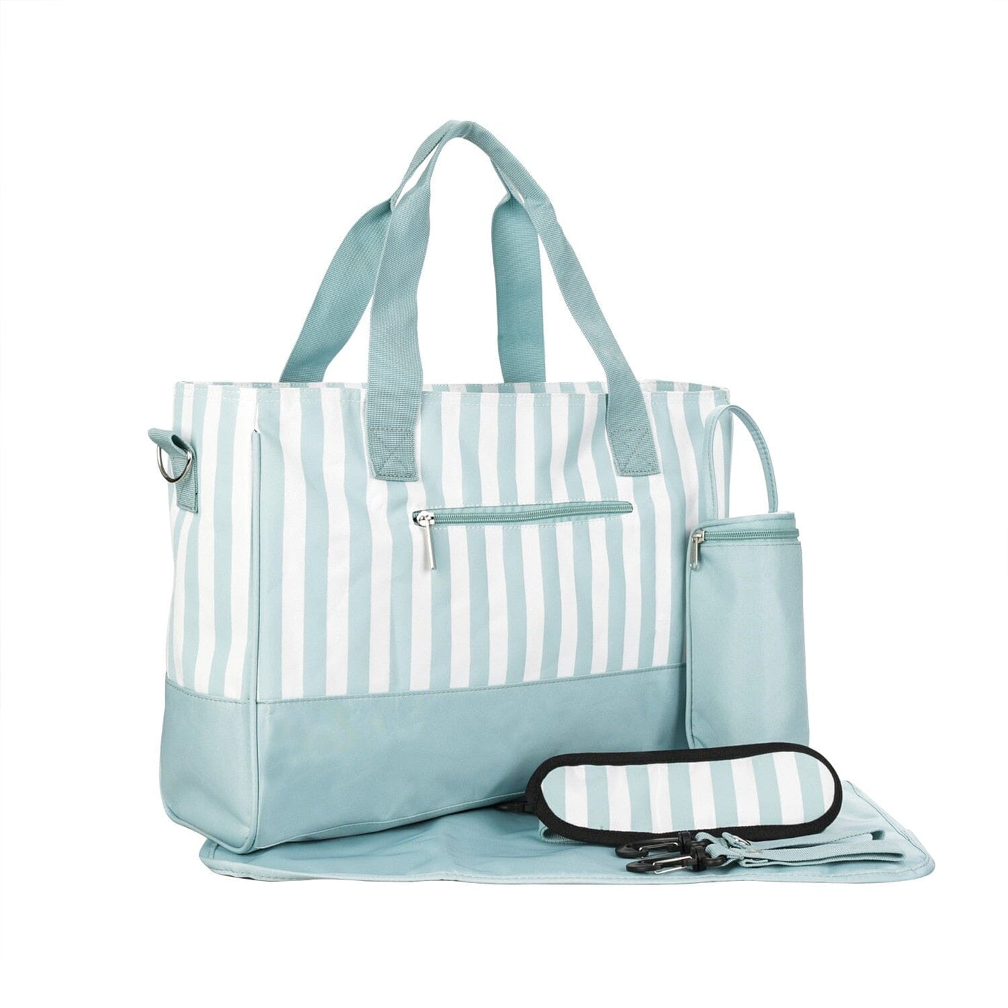 Navy Blue And White Striped Diaper Bag The Store Bags green