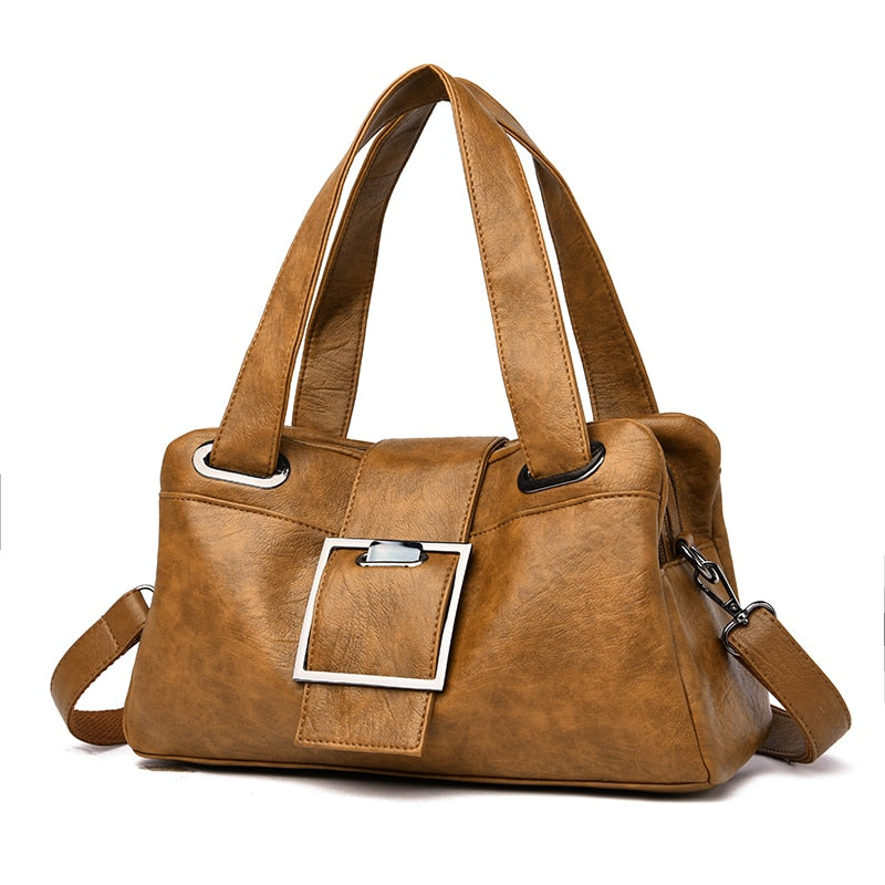 Buckle Crossbody Purse The Store Bags brown
