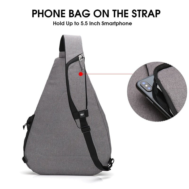 Sling Bag With USB Charging Port The Store Bags