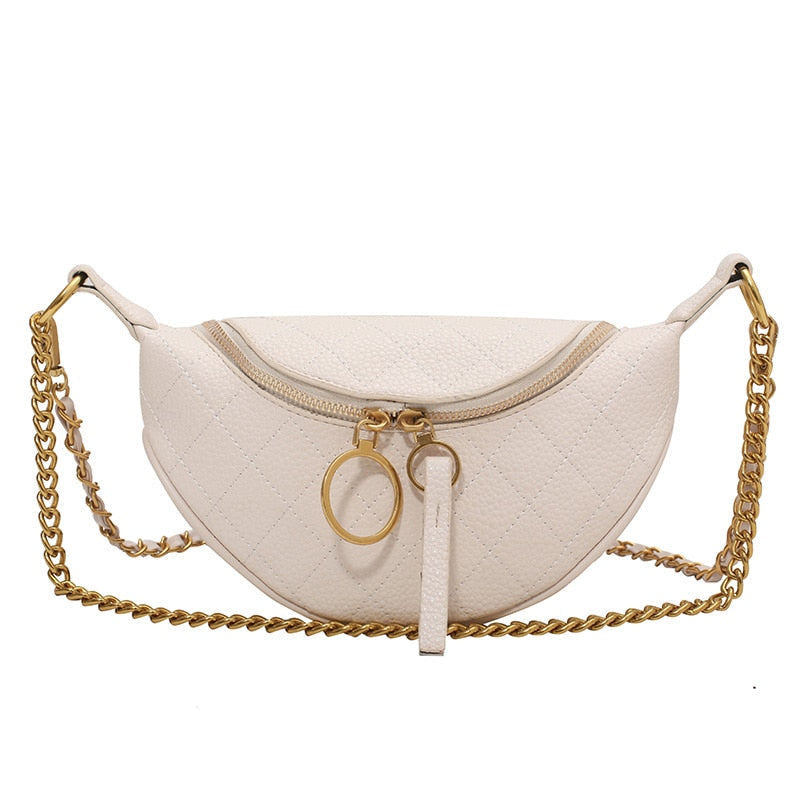 Cream Leather Fanny Pack The Store Bags White 