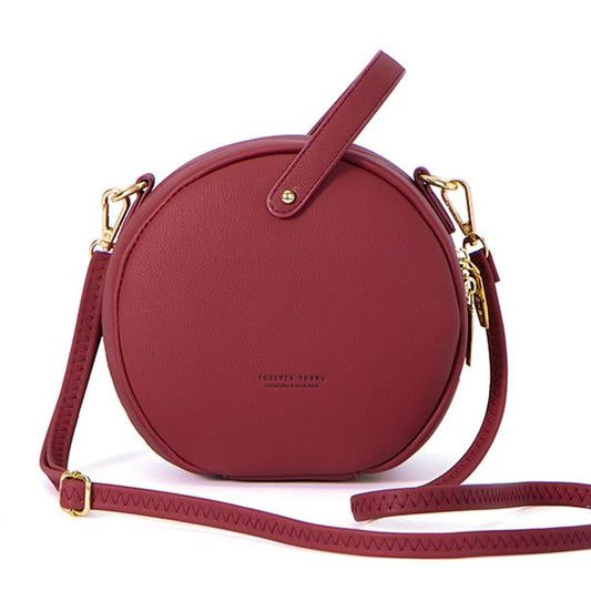 Round Red Purse ERIN The Store Bags Wine Red 