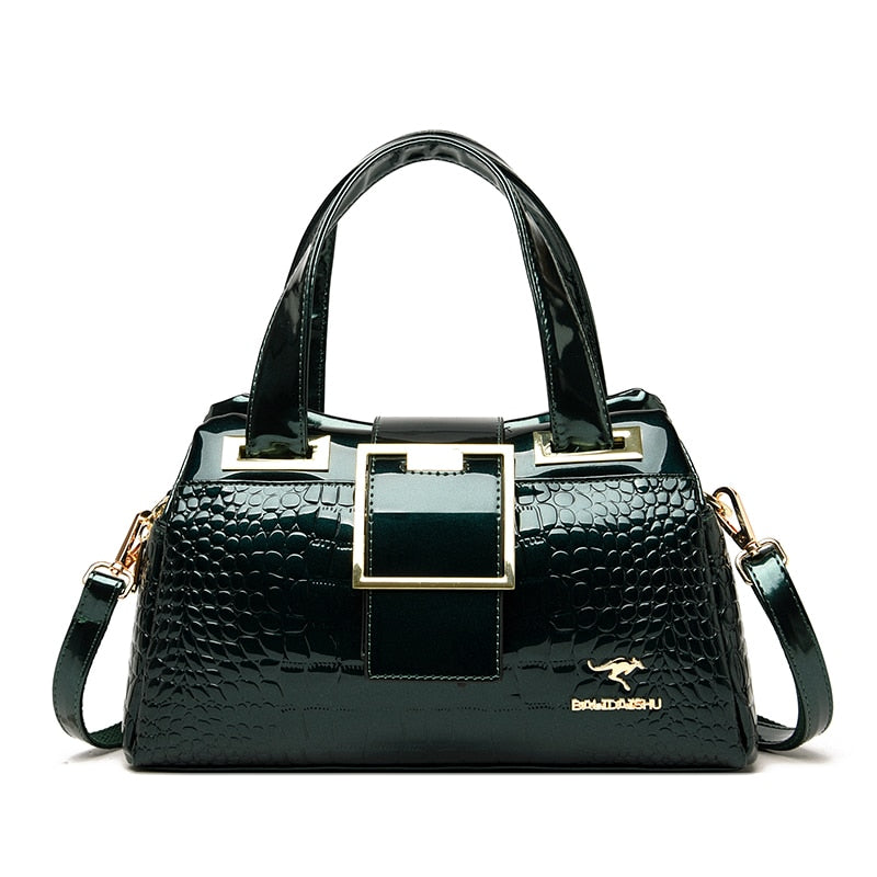 Leather Buckle Bag The Store Bags Green