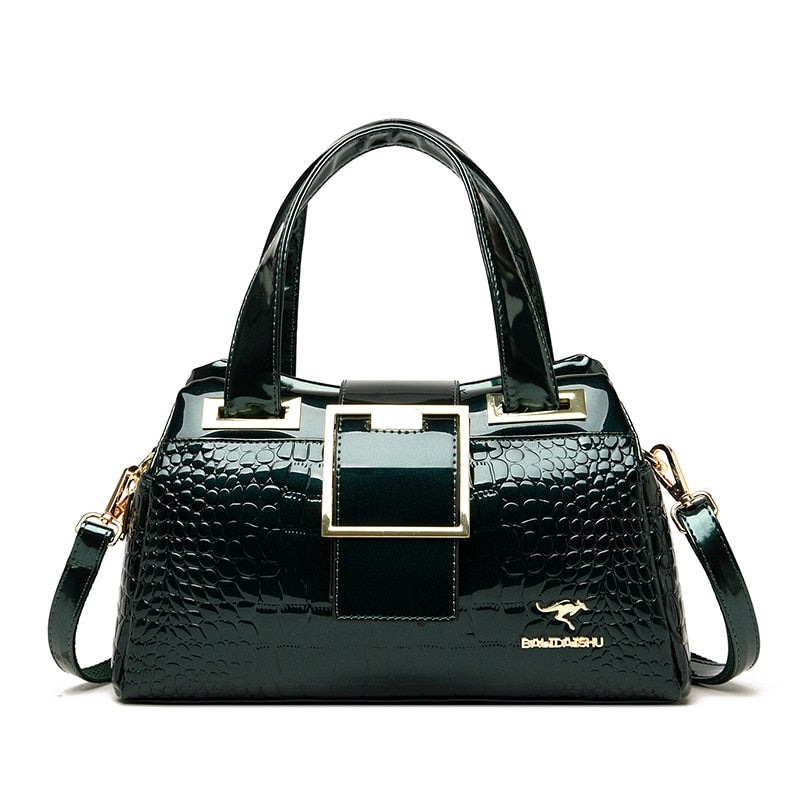 Leather Buckle Bag The Store Bags Green 