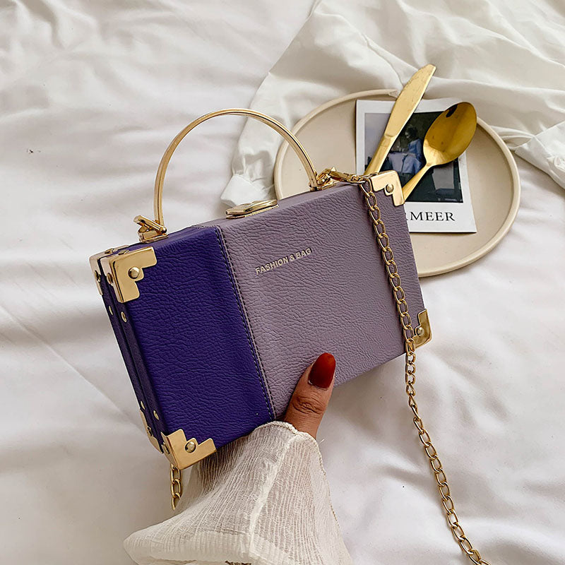 Hard Box Purse ERIN The Store Bags purple